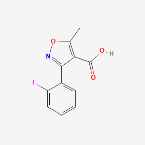 3-(2-Iodophenyl)-5-methylisoxazole-4-carboxylic acid