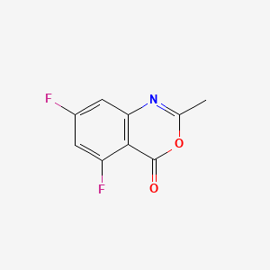 molecular formula C9H5F2NO2 B15332500 5,7-Difluoro-2-methyl-4H-benzo[d][1,3]oxazin-4-one 