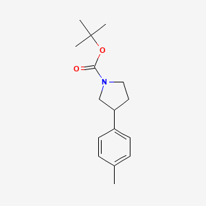 molecular formula C16H23NO2 B15332591 1-Boc-3-(p-tolyl)pyrrolidine 