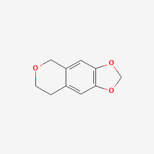 molecular formula C10H10O3 B15332596 7,8-dihydro-5H-[1,3]dioxolo[4,5-g]isochromene 