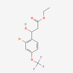 Ethyl 3-[2-Bromo-4-(trifluoromethoxy)phenyl]-3-hydroxypropanoate