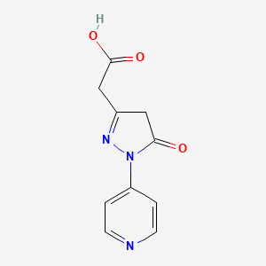 2-[5-Oxo-1-(4-pyridyl)-4,5-dihydro-3-pyrazolyl]acetic Acid