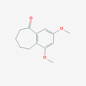 molecular formula C13H16O3 B15332704 1,3-Dimethoxy-6,7,8,9-tetrahydro-5H-benzo[7]annulen-5-one 