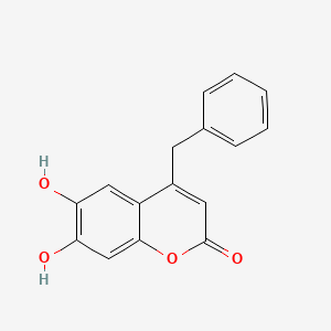 4-Benzyl-6,7-dihydroxy-2H-1-benzopyran-2-one