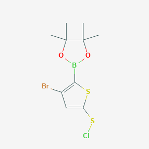 [4-Bromo-5-(4,4,5,5-tetramethyl-1,3,2-dioxaborolan-2-yl)thiophen-2-yl] thiohypochlorite