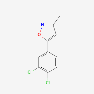 molecular formula C10H7Cl2NO B15332761 5-(3,4-Dichlorophenyl)-3-methylisoxazole 