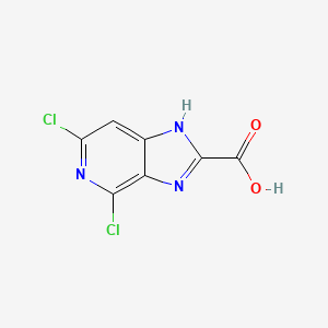 molecular formula C7H3Cl2N3O2 B15332781 4,6-Dichloro-1H-imidazo[4,5-c]pyridine-2-carboxylic Acid 