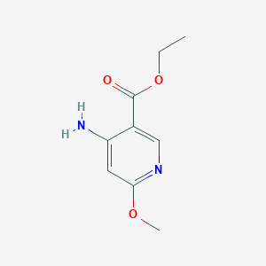 molecular formula C9H12N2O3 B15332809 Ethyl 4-amino-6-methoxynicotinate 