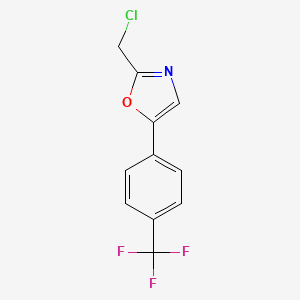 2-(Chloromethyl)-5-[4-(trifluoromethyl)phenyl]oxazole