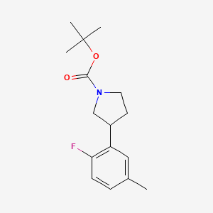 1-Boc-3-(2-fluoro-5-methylphenyl)pyrrolidine