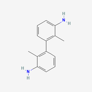 molecular formula C14H16N2 B15332859 2,2'-Dimethyl-[1,1'-biphenyl]-3,3'-diamine 