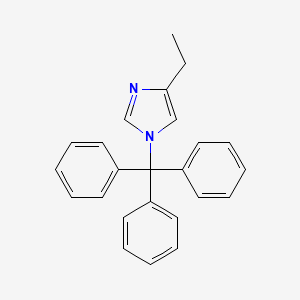 molecular formula C24H22N2 B15332882 1-Trityl-4-ethylimidazole 