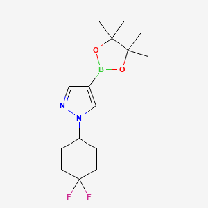 molecular formula C15H23BF2N2O2 B15332912 1-(4,4-Difluorocyclohexyl)-1H-pyrazole-4-boronic Acid Pinacol Ester 