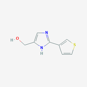 molecular formula C8H8N2OS B15332923 2-(3-Thienyl)imidazole-5-methanol 