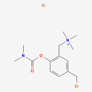 1-[5-(Bromomethyl)-2-[(dimethylcarbamoyl)oxy]phenyl]-N,N,N-trimethylmethanaminium Bromide