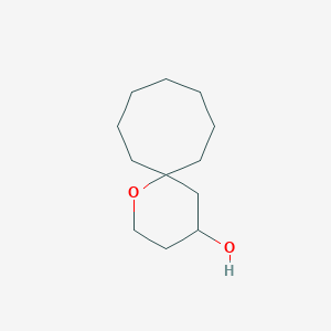 molecular formula C12H22O2 B15332925 1-Oxaspiro[5.7]tridecan-4-ol 