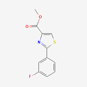 molecular formula C11H8FNO2S B15332928 Methyl 2-(3-fluorophenyl)thiazole-4-carboxylate 