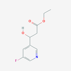 molecular formula C10H12FNO3 B15332955 Ethyl 3-(5-Fluoro-3-pyridyl)-3-hydroxypropanoate 