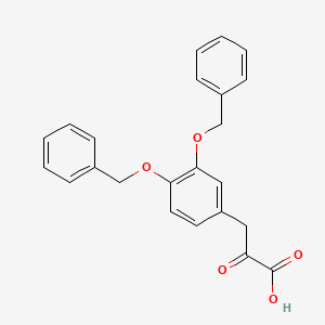 molecular formula C23H20O5 B15332976 3-[3,4-Bis(benzyloxy)phenyl]-2-oxopropanoic acid 