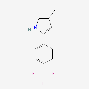 molecular formula C12H10F3N B15333023 2-(4-(Trifluoromethyl)phenyl)-4-methyl-1H-pyrrole 