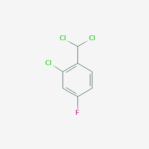 molecular formula C7H4Cl3F B15333060 2-Chloro-1-(dichloromethyl)-4-fluorobenzene 