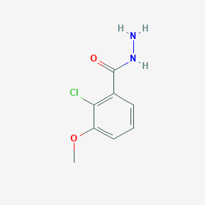 molecular formula C8H9ClN2O2 B15333110 2-Chloro-3-methoxybenzohydrazide 