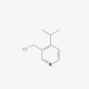 molecular formula C9H12ClN B15333126 3-(Chloromethyl)-4-isopropylpyridine 