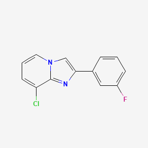 8-Chloro-2-(3-fluorophenyl)imidazo[1,2-a]pyridine