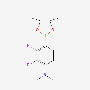 2,3-Difluoro-N,N-dimethyl-4-(4,4,5,5-tetramethyl-1,3,2-dioxaborolan-2-yl)aniline