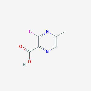 molecular formula C6H5IN2O2 B15333177 3-Iodo-5-methylpyrazine-2-carboxylic acid 