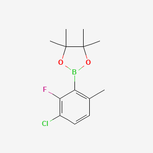 2-(3-Chloro-2-fluoro-6-methylphenyl)-4,4,5,5-tetramethyl-1,3,2-dioxaborolane