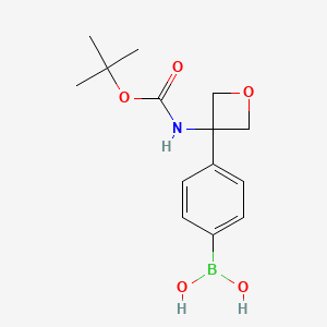 (4-(3-((tert-Butoxycarbonyl)amino)oxetan-3-yl)phenyl)boronic acid