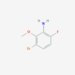 molecular formula C7H7BrFNO B15333230 3-Bromo-6-fluoro-2-methoxyaniline 