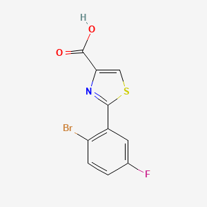 2-(2-Bromo-5-fluorophenyl)thiazole-4-carboxylic Acid