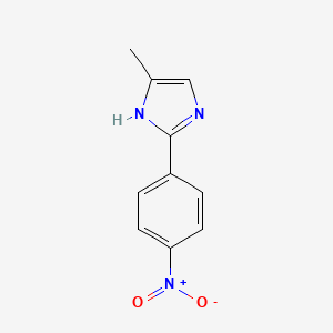 molecular formula C10H9N3O2 B15333250 5-methyl-2-(4-nitrophenyl)-1H-imidazole 