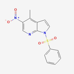 4-methyl-5-nitro-1-(phenylsulfonyl)-1H-pyrrolo[2,3-b]pyridine