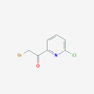 molecular formula C7H5BrClNO B15333266 2-Bromo-1-(6-chloropyridin-2-yl)ethanone 