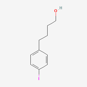 molecular formula C10H13IO B15333273 4-(4-Iodophenyl)-1-butanol 