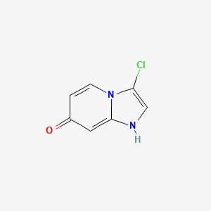 molecular formula C7H5ClN2O B15333283 3-Chloroimidazo[1,2-a]pyridin-7-ol 