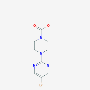 molecular formula C13H19BrN4O2 B153333 叔丁基 4-(5-溴嘧啶-2-基)哌嗪-1-羧酸酯 CAS No. 374930-88-8