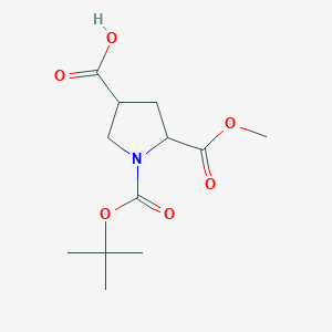 (3R,5R)-1-[(tert-butoxy)carbonyl]-5-(methoxycarbonyl)pyrrolidine-3-carboxylic acid