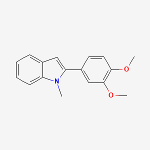 molecular formula C17H17NO2 B15333340 2-(3,4-Dimethoxyphenyl)-1-methylindole 