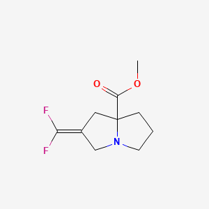 Methyl 2-(Difluoromethylene)hexahydro-1H-pyrrolizine-7a-carboxylate