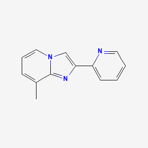 molecular formula C13H11N3 B15333361 8-Methyl-2-(2-pyridyl)imidazo[1,2-a]pyridine 