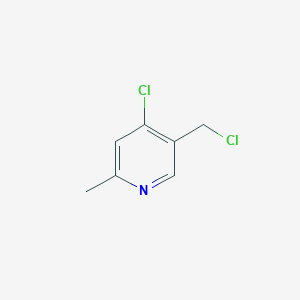 4-Chloro-5-(chloromethyl)-2-methylpyridine