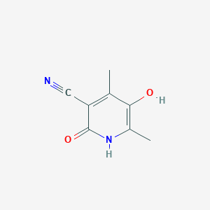 molecular formula C8H8N2O2 B15333390 2,5-Dihydroxy-4,6-dimethylnicotinonitrile 