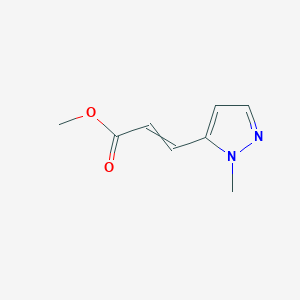 molecular formula C8H10N2O2 B15333437 Methyl (E)-3-(1-Methyl-5-pyrazolyl)acrylate 