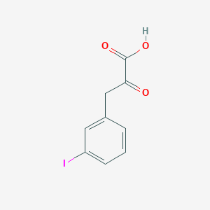 molecular formula C9H7IO3 B15333456 3-(3-Iodophenyl)-2-oxopropanoic acid 