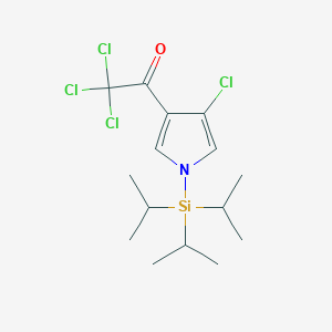 2,2,2-Trichloro-1-[4-chloro-1-(triisopropylsilyl)-1H-pyrrol-3-yl]ethanone