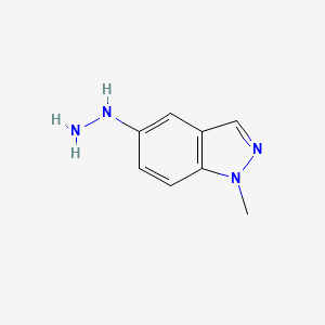 molecular formula C8H10N4 B15333540 5-Hydrazinyl-1-methyl-1H-indazole 